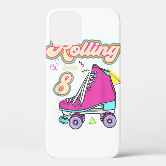 Rollend naar 8 Jaar Oude Roller Skate 8e Verjaarda Case-Mate iPhone Case (Achterkant)