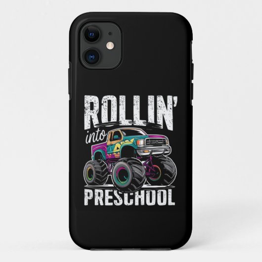 Rollend naar de peuterspeelzaal Monstertruck terug Case-Mate iPhone Case (Achterkant)