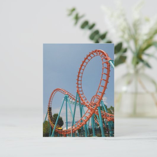 Rollend Onderzetter Briefkaart (Staand voorkant)