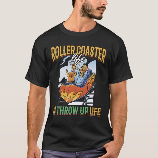 Rollend Onderzetter - Levensduur omhoog - Quote Ca T-shirt (Voorkant)