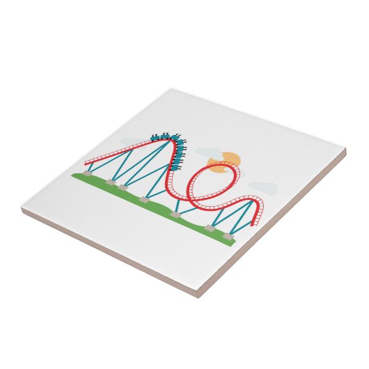 Rollend Onderzetter Tegeltje (Zijkant)