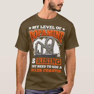 Rollend Onderzetter Theme Park Amusement Park Ridi T-shirt