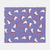 Rollend schaats fleece deken (Voorkant (Horizontaal))
