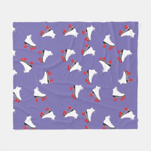 Rollend schaats fleece deken (Voorkant (Horizontaal))