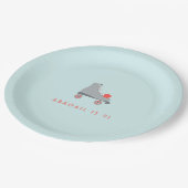 Rollend Schaats Papieren Bordje (Gekanteld)