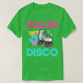 Rollend Schaats Roller Disco T-shirt (Design voorkant)