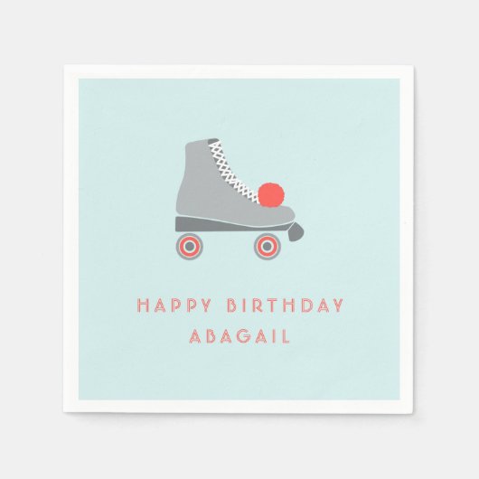 Rollend Schaats Servet (Voorkant)