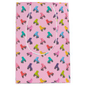 Rollend Schaats Skating Design Gift Bag Medium Cadeauzakje (Voorkant)