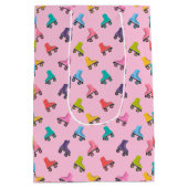 Rollend Schaats Skating Design Gift Bag Medium Cadeauzakje (Achterkant)