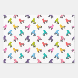 Rollend Schaats Skating Design Inpakpapier Vel