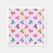 Rollend Schaats Skating Design Napkins Servet (Voorkant)