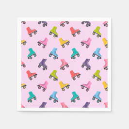 Rollend Schaats Skating Design Napkins Servet