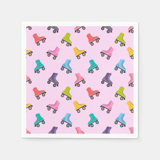 Rollend Schaats Skating Design Napkins Servet (Voorkant)