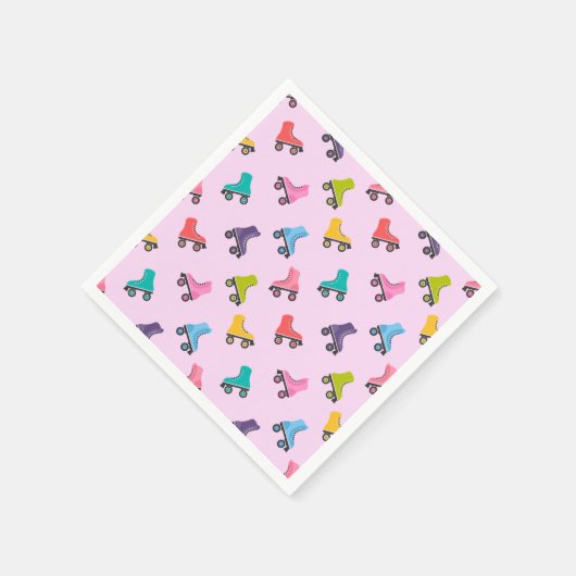 Rollend Schaats Skating Design Napkins Servet (Hoek)
