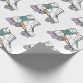 Rollend Schaats — Verpakkingspapier Cadeaupapier (Hoek)