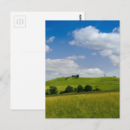 Rollend zomerlandschap briefkaart (Voorkant / Achterkant)