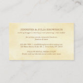 Rollende droogtrommel visitekaartje (Achterkant)