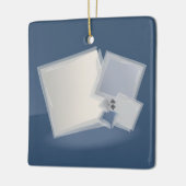 Rollende Fibonacci-vierkanten Keramisch Ornament (Links)