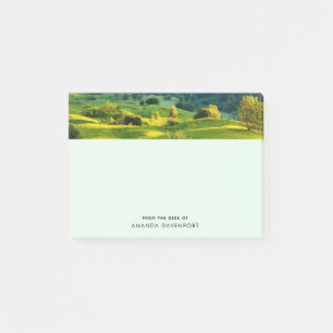 Rollende heuvels landschappelijke natuurfoto post-it® notes