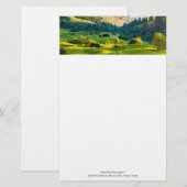 Rollende heuvels natuurfoto briefpapier (Voorkant / Achterkant)