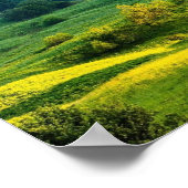 Rollende Heuvels Schitterend Natuur Foto Poster (Hoek)