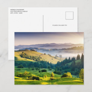Rollende Heuvels Schitterend Natuurfoto Briefkaart