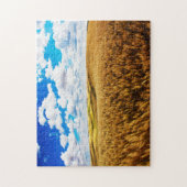 Rollende heuvels van rijpe tarwe legpuzzel (Verticaal)