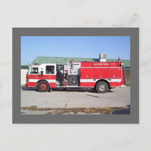 Rollende Hills Fire Department - Catoosa, OK Briefkaart (Voorkant)