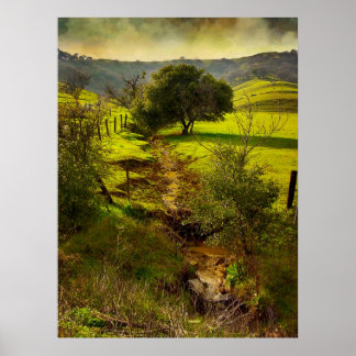 Rollende Oaks Afdrukken Poster