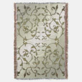 Rollende olijfbladeren deken (Voorkant Verticaal)