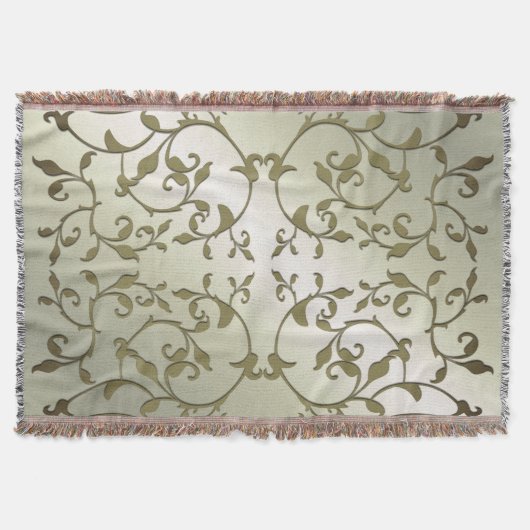 Rollende olijfbladeren deken (Voorkant)