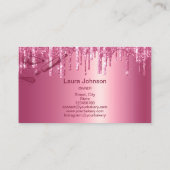 Rollende pin & whisk cupcake Bakkerij Dripping Pin Visitekaartje (Achterkant)