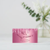 Rollende pin & whisk cupcake Bakkerij Dripping Pin Visitekaartje (Staand voorkant)