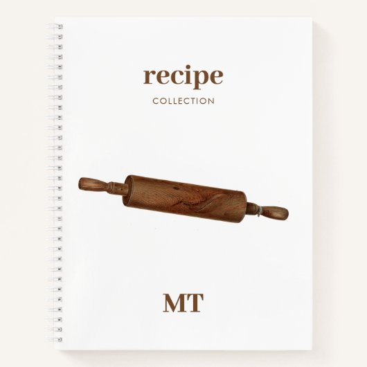  rollende pop in Recipe Cookbook Monogram Notitieboek (Voorkant)