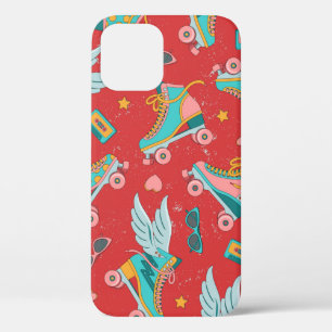 Rollende schaatsen in heldere kleuren, met en zond Case-Mate iPhone case