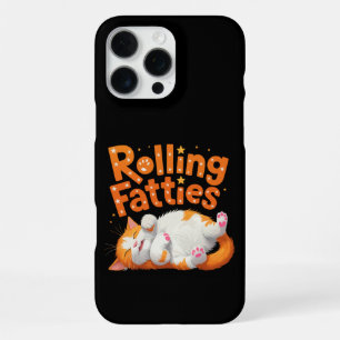 Rollende Vette Katten Grappige Lieve Kattenliefheb iPhone 16 Pro Max Hoesje
