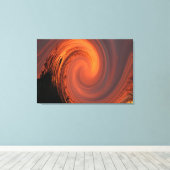 rollende zonsondergang canvas afdruk (Insitu (Houten vloer))
