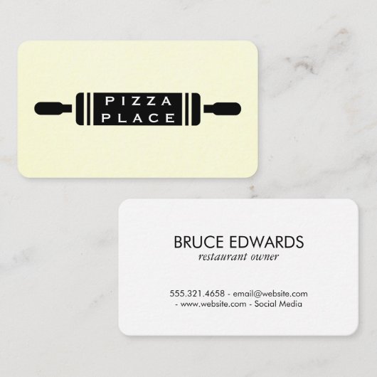 Rollenpin Visitekaartje (Voorkant / Achterkant)