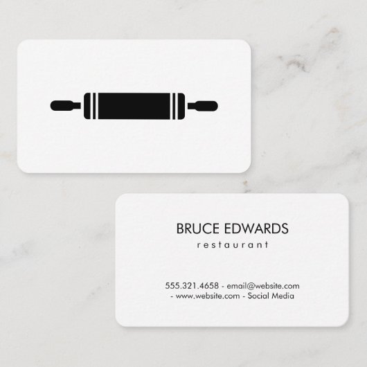 Rollenpin Visitekaartje (Voorkant / Achterkant)