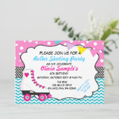 Rollenschaatsen Chevron Birthday Kaart (Staand voorkant)