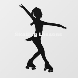 Rollenschaatsen voor ontwerpvensters raamsticker