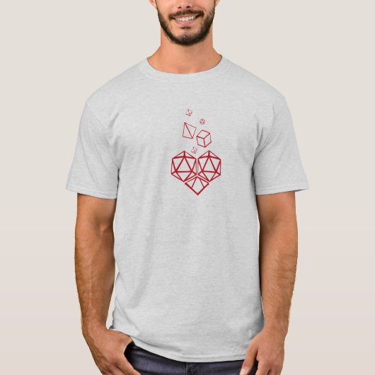 Rollenspel DND RPG Dice Dungeon Master Gift T-shirt (Voorkant)