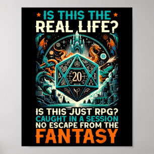 Rollenspel Game Rpg Master D20 Tafel Pret Rp Poster