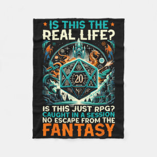 Rollenspel Game Rpg Master D20 Tafelhumor Rp Fleece Deken