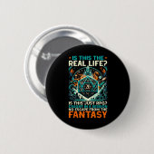Rollenspel Game Rpg Master D20 Tafelhumor Rp Ronde Button 5,7 Cm (Voorkant /achterkant)