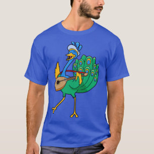 Rollenspel Karakter Bard Minstrel Peacock T-shirt