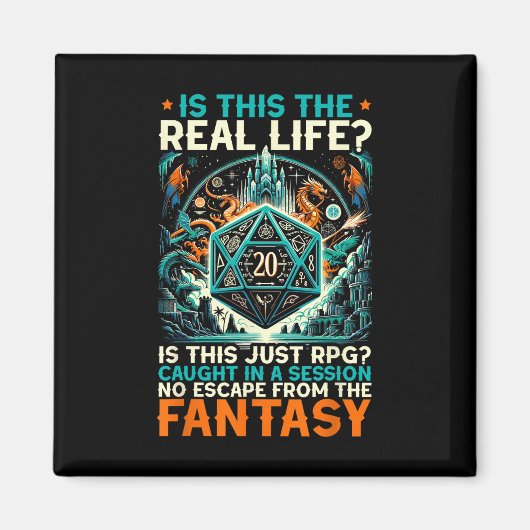 Rollenspel Rpg Master D20 Tafelhumor Rp Magneet (Voorkant)