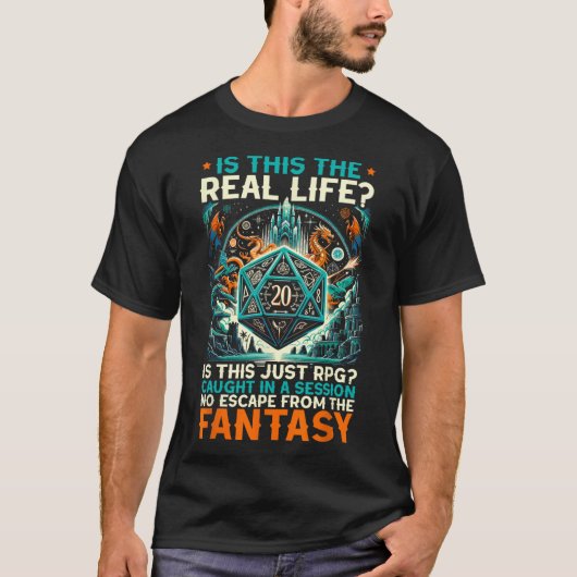 Rollenspel Rpg Master D20 Tafelspel Grappig Rp T-shirt (Voorkant)