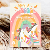 Rollenvakkering Schaats met roovy Birthday Party I Kaart