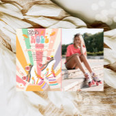 Rollenvakkering Schaats met roovy Birthday Party I Kaart